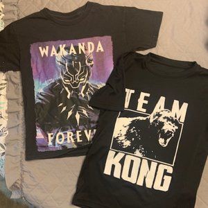 Youth Medium, Black T-Shirts *Team Kong *Wakanda